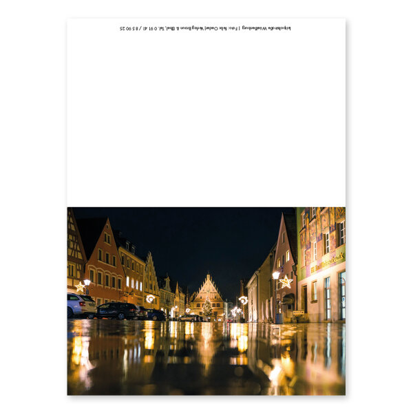 Weihnachtsgrußkarten, 5er Pack mit verschiedenen Motiven