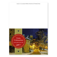 Weihnachtsgrußkarten, 5er Pack mit verschiedenen Motiven