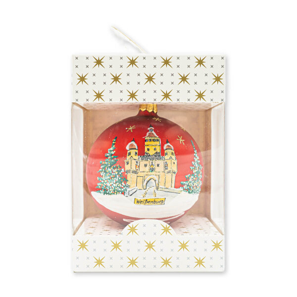 Christbaum-Kugel "Ellinger Tor Weißenburg"