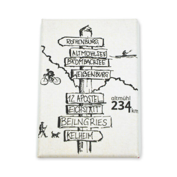 Kühlschrankmagnet WEGWEISER – Altmühlregion