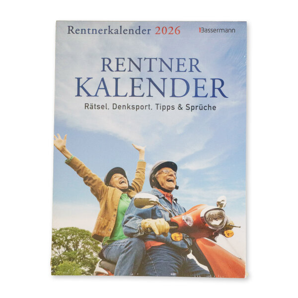 Rentnerkalender 2027 - Rätsel, Denksport, Tipps & Sprüche