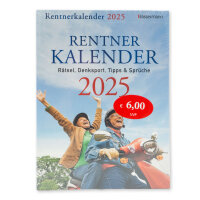 Rentnerkalender 2025 - Rätsel, Denksport, Tipps & Sprüche