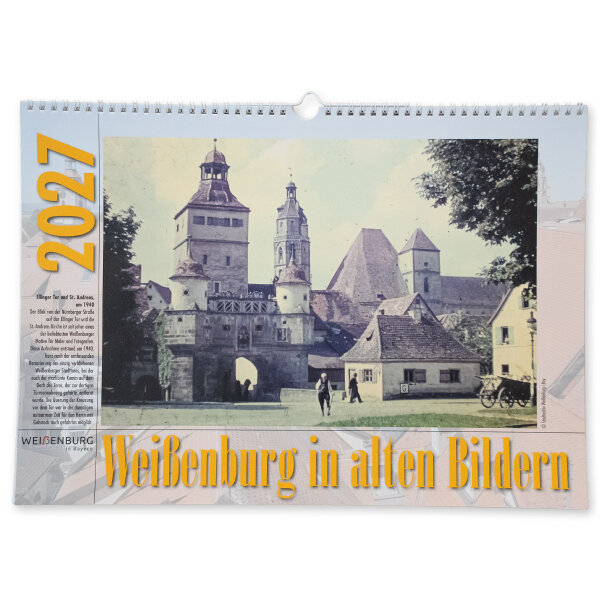 Wandkalender: "Weißenburg in alten Bildern" 2027
