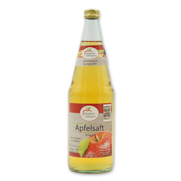Apfelsaft klar - aus Streuobst
